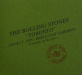 The Rolling Stones: Toronto (Outsider Bird Records)