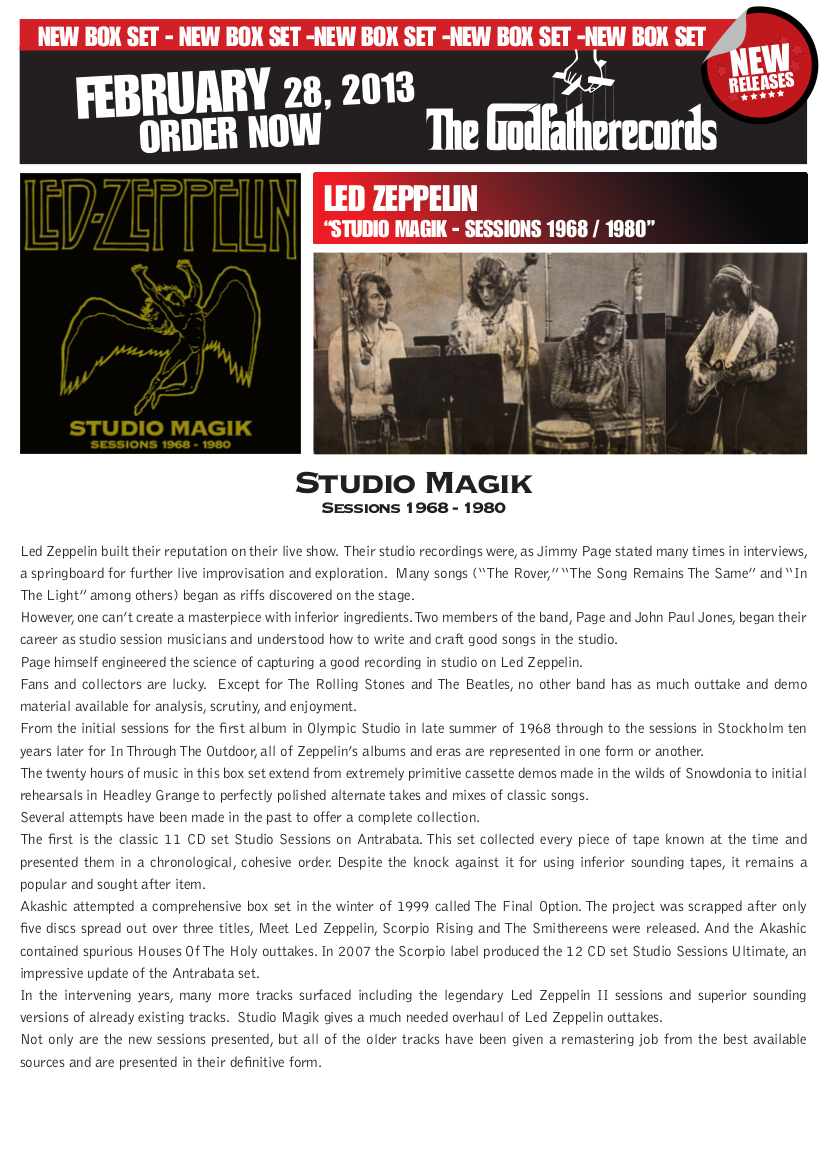 Illustration de publicité originale de The Godfather Records (28 Février 2013)