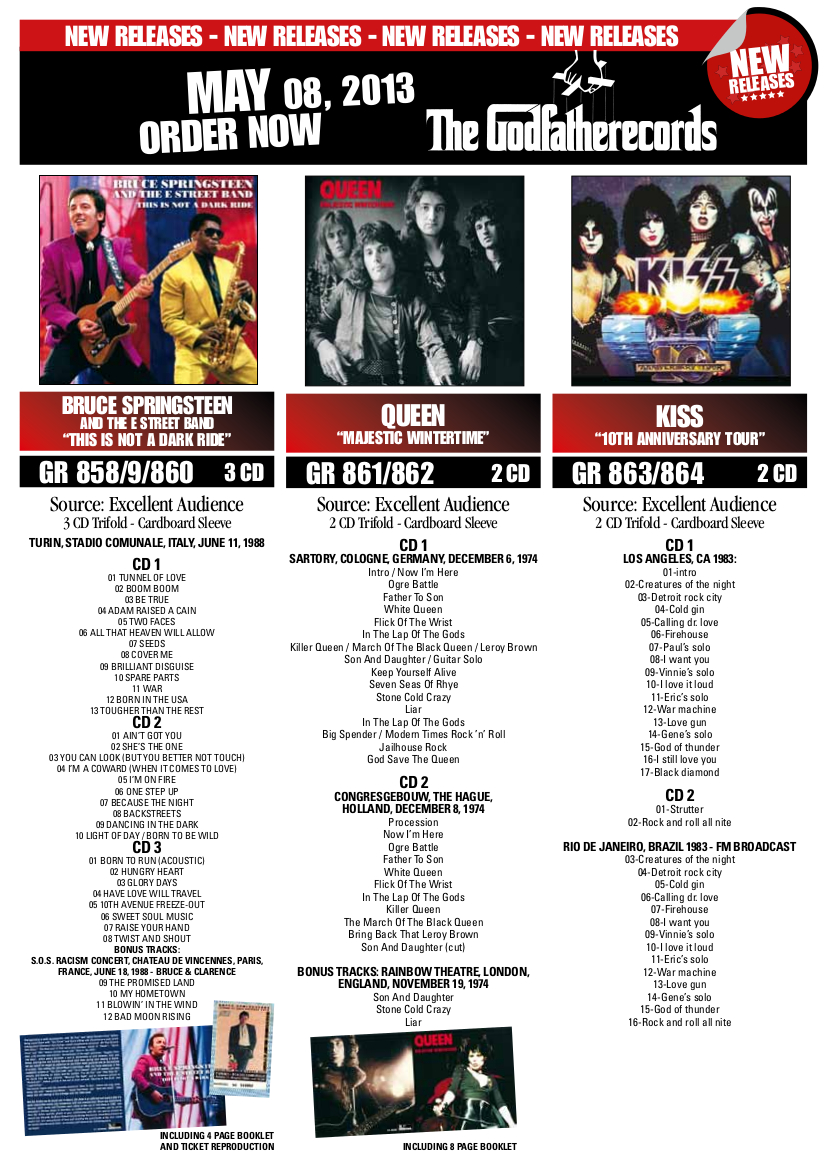 Illustration de publicité originale de The Godfather Records (8 Mai 2013)