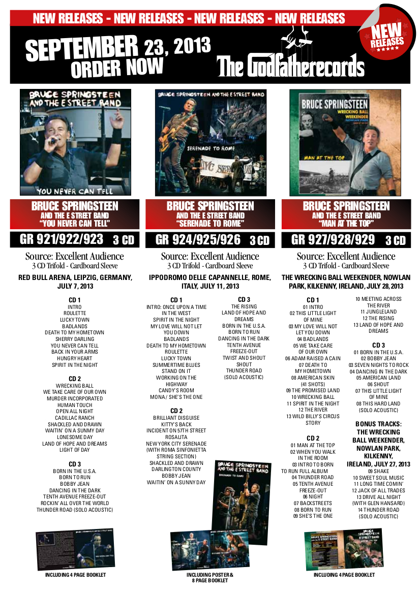 Illustration de publicité originale de The Godfather Records (23 Septembre 2013)